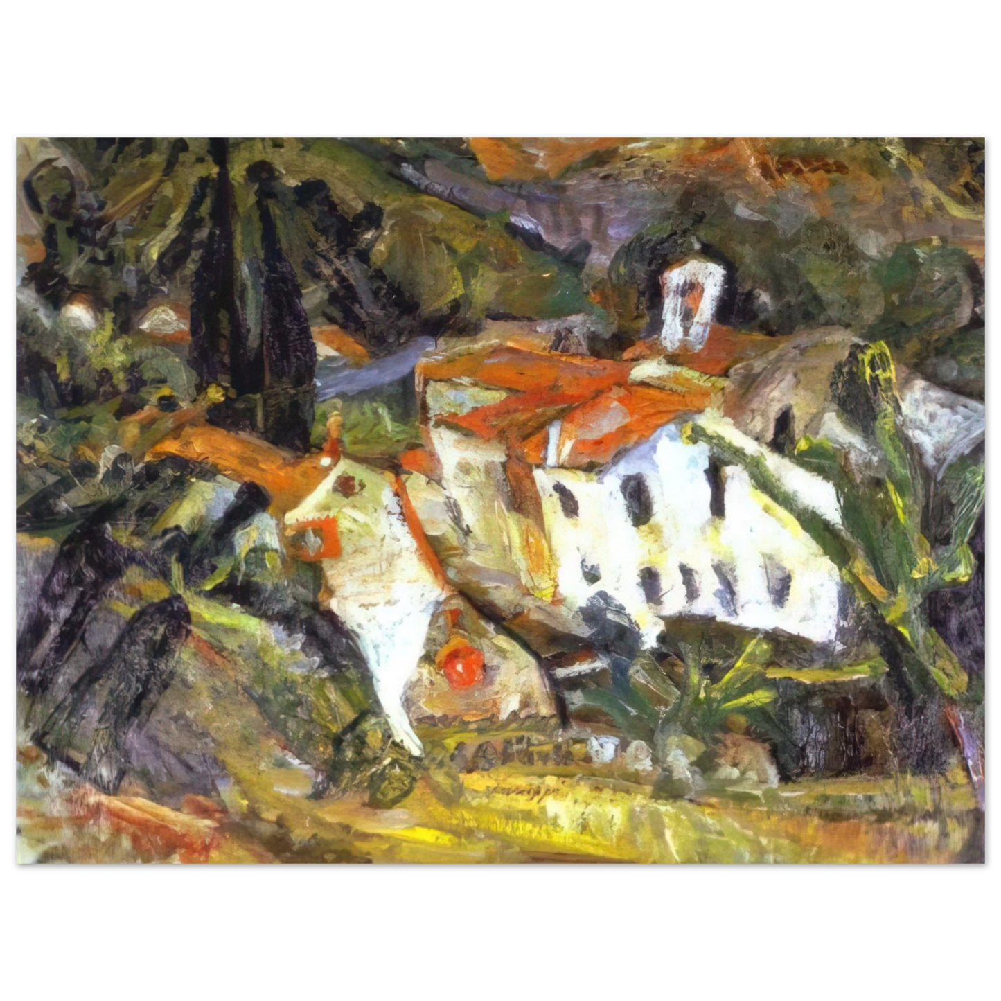 Chaim Soutine - CERET LANSCAPE Fine Art Poster - Default Title
