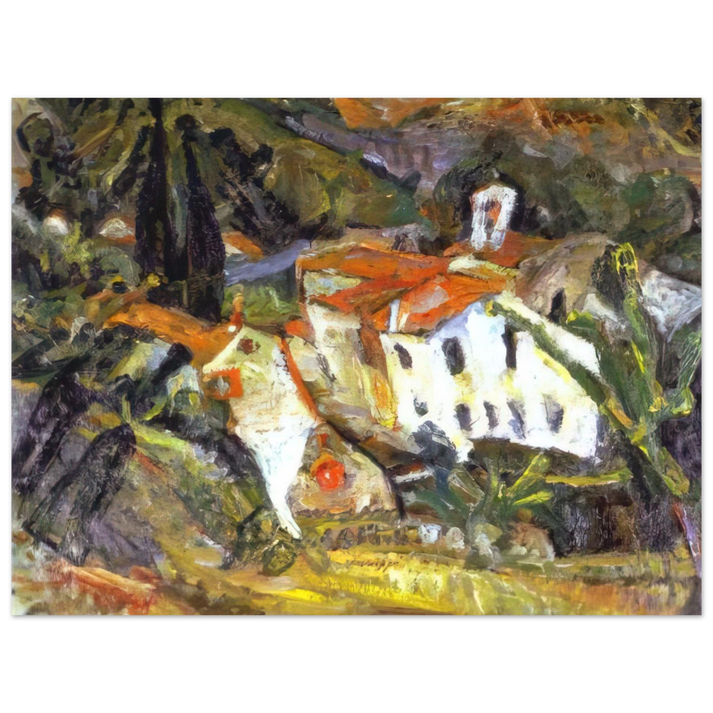 Chaim Soutine - CERET LANSCAPE 75x100 cm / 30x40inches Fine Art Poster