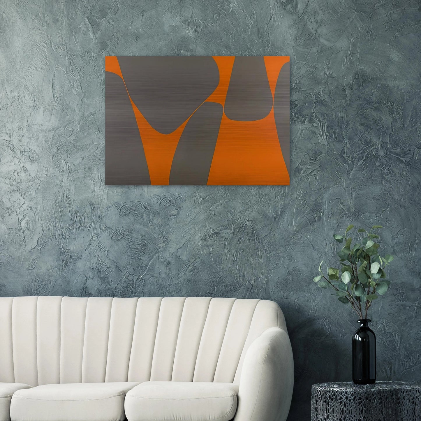 Magical Space Forms - 1962 - Lorser Feitelson Brushed Aluminum Print - 70x100 cm / 28x40 inches | Lorser Feitelson Aluminum Print | Lorser Feitelson Prints