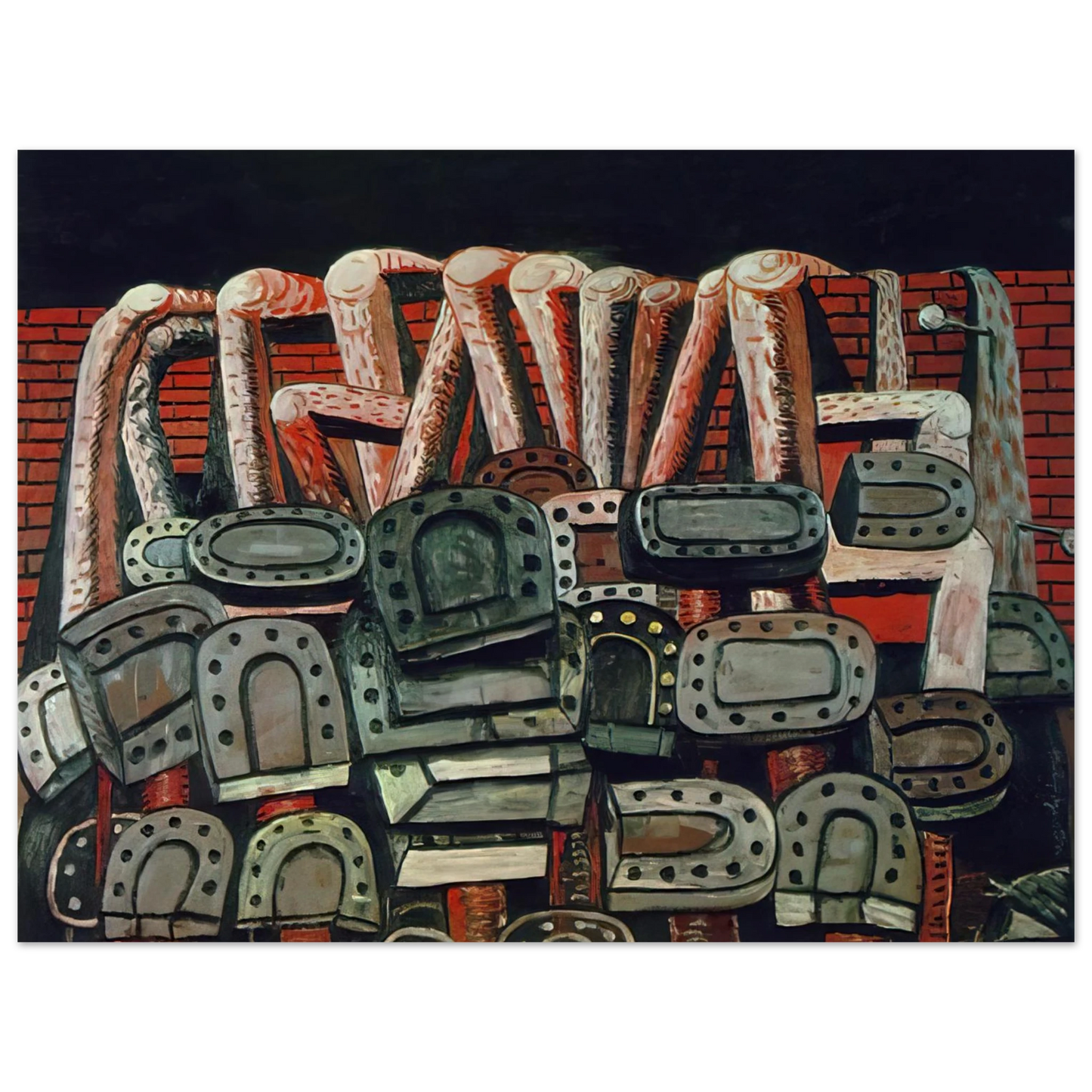 Philip Guston - ANCIENT WALL Fine Art Poster - Default Title