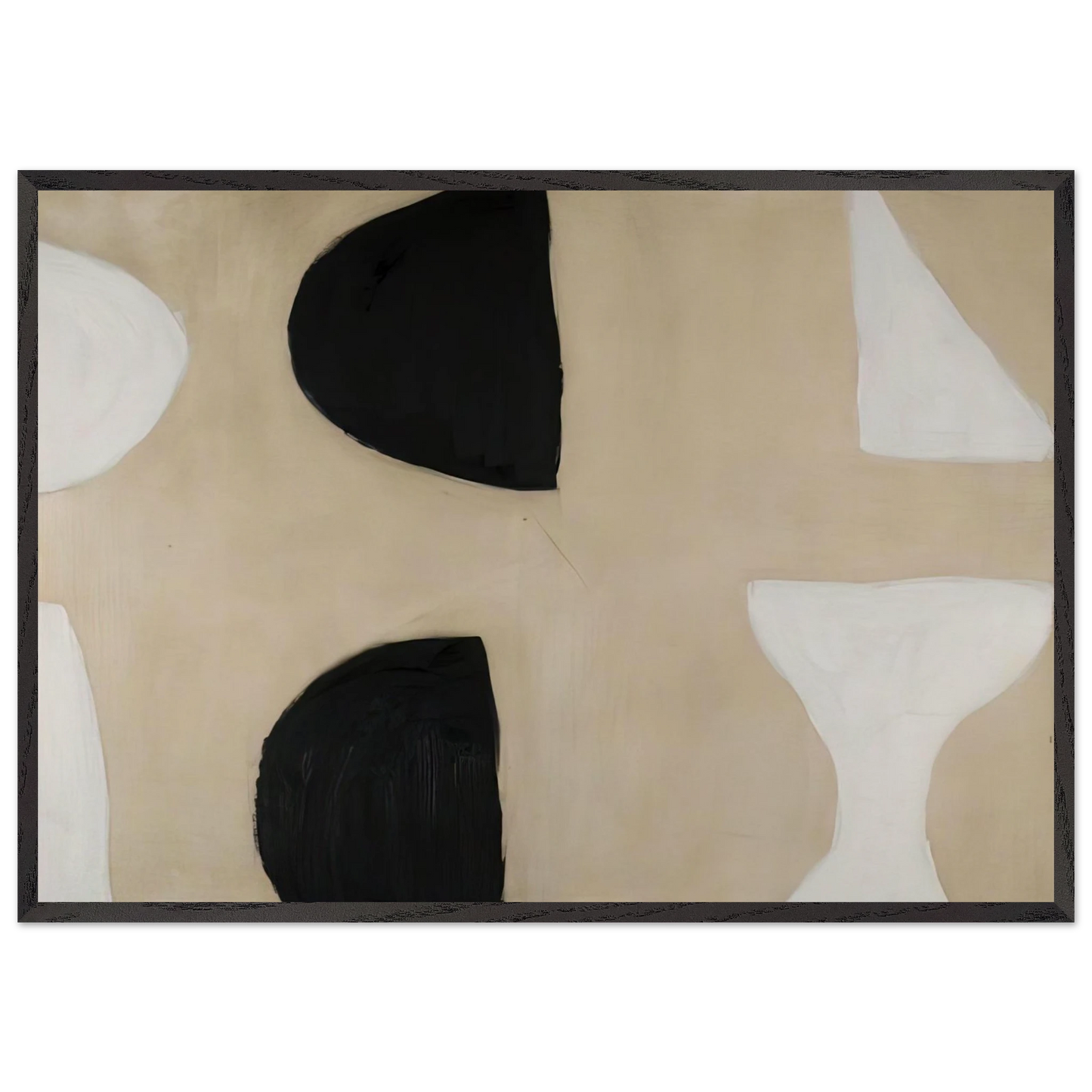 Angle - 1963 - William Scott 70x100 cm / 28x40 inches Framed Art Print – Black Wooden Frame