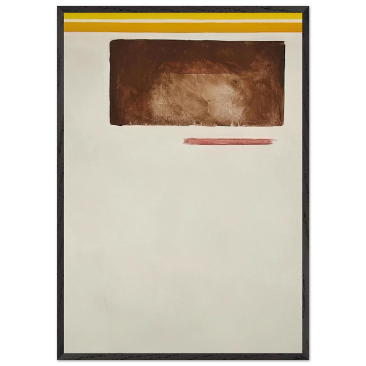 Olympia Sun-Box - 1957 - Theodoros Stamos 70x100 cm / 28x40 inches Framed Art Print – Black Wooden Frame