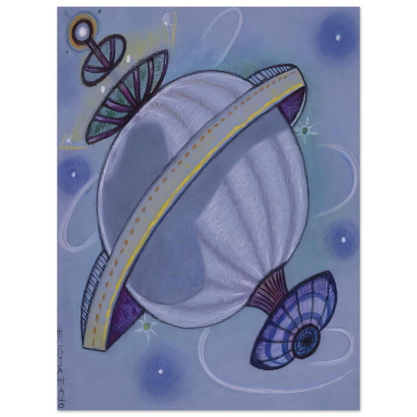 Maruja Mallo - Viajeros Del Éter - 1988 Fine Art Poster - Default Title