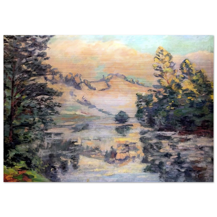 Landscape of Creuse - 1897 - Armand Guillaumin Brushed Aluminum Print - 70x100 cm / 28x40 inches | Armand Guillaumin Aluminum Print | Armand Guillaumin Prints
