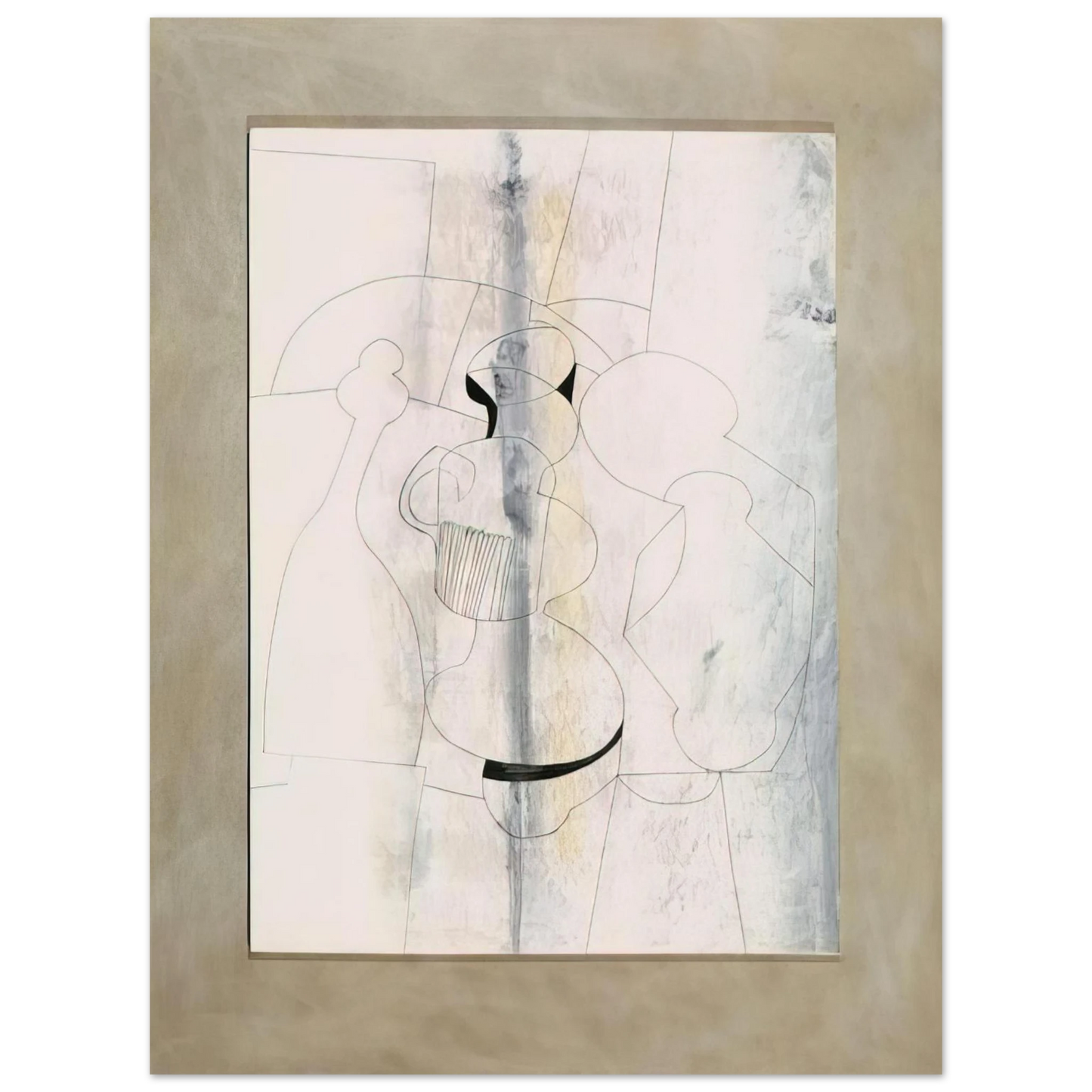 Ben Nicholson - 20 April 1979 vertical stripe - 1979 Fine Art Poster - Default Title