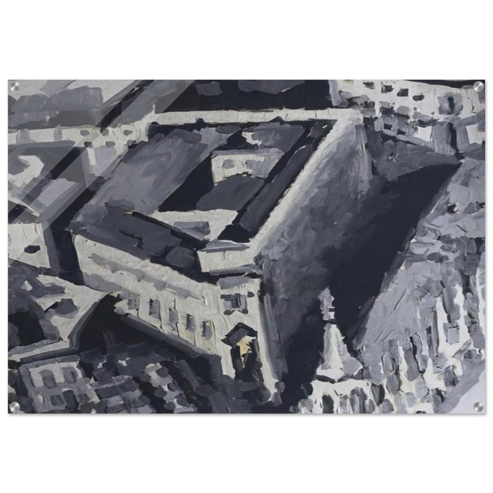 TOWNSCAPE M2 1968 - Gerhard Richter Acrylic Print - 70x100 cm / 28x40″ inches | Gerhard Richter Wall Art | Gerhard Richter Prints