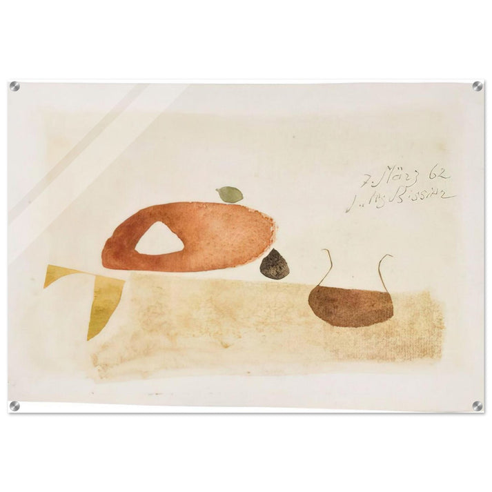 Komposition 7. März 62 - 1962 - Julius Bissier Acrylic Print - 70x100 cm / 28x40″ inches