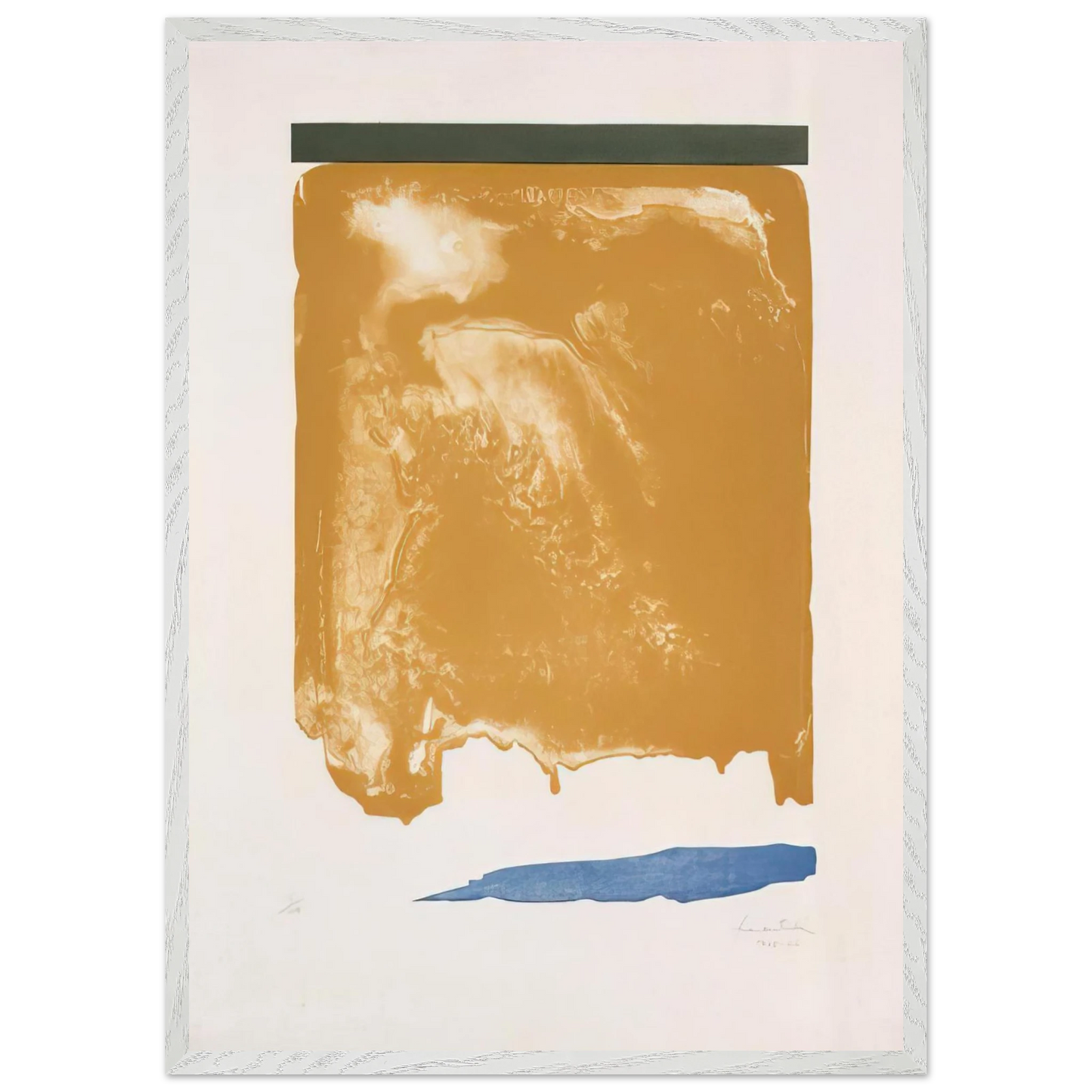 Helen Frankenthaler - Persian Garden - 1966 Wall art - 45x60 cm / 18x24 inches - Premium Wooden Framed Poster With Fine Art Paper - Wood frame