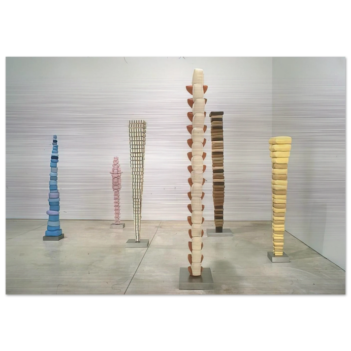 CHARACTERS 1965 - Louise Bourgeois Brushed Aluminum Print - 70x100 cm / 28x40 inches | Louise Bourgeois Aluminum Print | Louise Bourgeois Prints