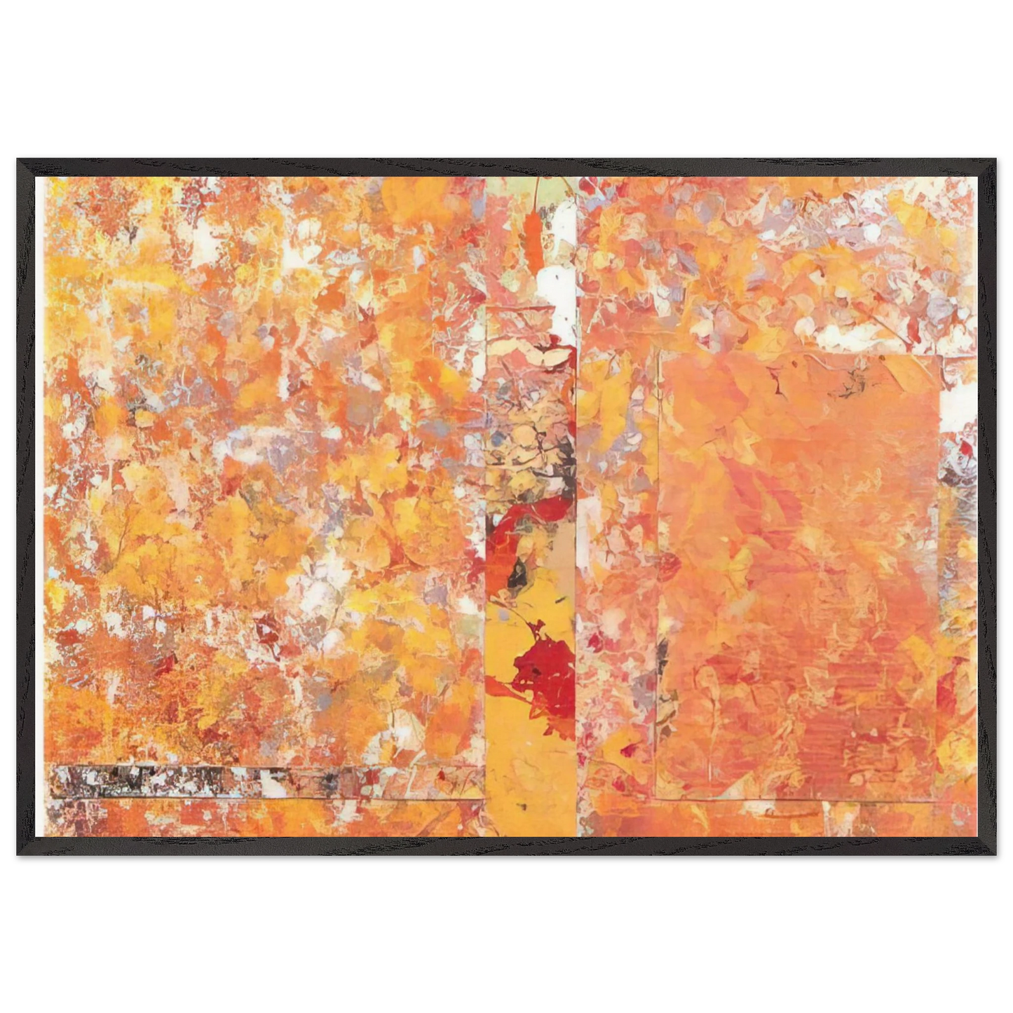 Toward a Red - Sam Gilliam Framed Art Print – Black Wooden Frame - Default Title - -Framed Art Print