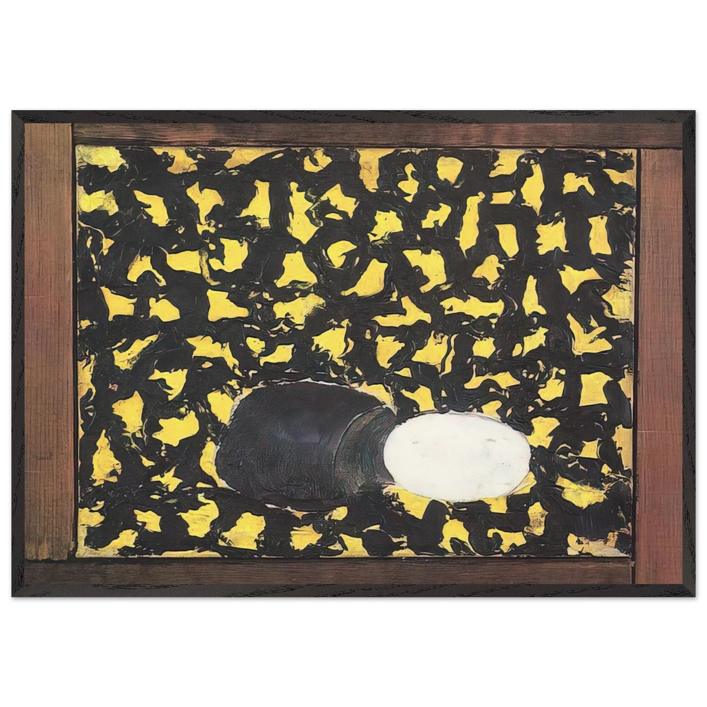 It Fits - 1955 - Forrest Bess 70x100 cm / 28x40 inches Framed Art Print – Black Wooden Frame