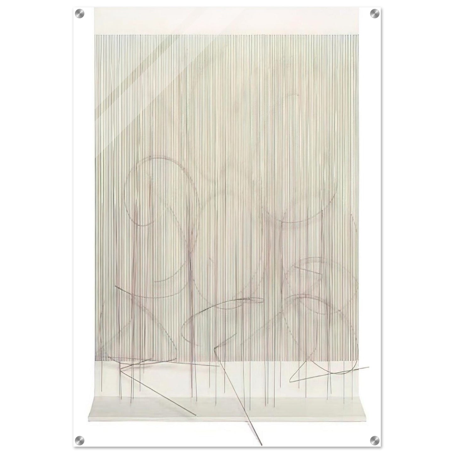 ESCRITURA ROSA PANTA - Jesus Rafael Soto Acrylic Print - 70x100 cm / 28x40″ inches