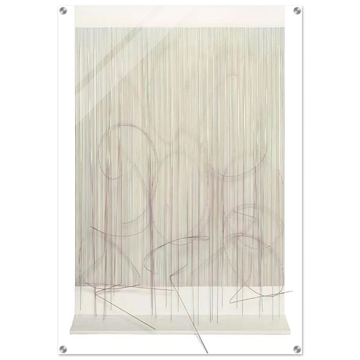 ESCRITURA ROSA PANTA - Jesus Rafael Soto Acrylic Print - 70x100 cm / 28x40″ inches