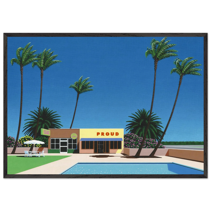 Proud Funk - Hiroshi Nagai 70x100 cm / 28x40 inches Framed Art Print – Black Wooden Frame