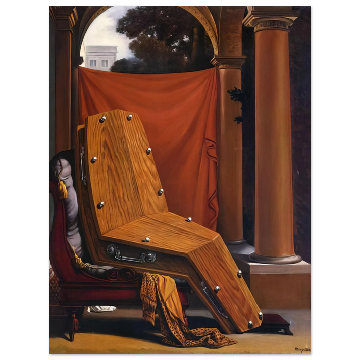 Rene Magritte - PERSPECTIVE MADAME R%C3%A9CAMIER DE DAVID 1950 75x100 cm / 30x40inches Fine Art Poster