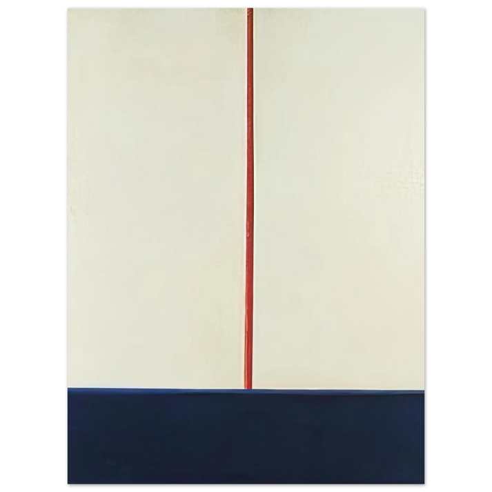 Blinky Palermo - KOMPOSITION BLAU ROT AUF WEISS 1965 75x100 cm / 30x40inches Fine Art Poster