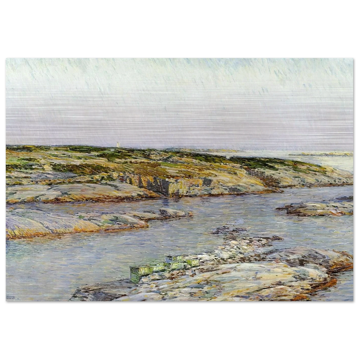 Summer Afternoon, Isles of Shoals - Childe Hassam Brushed Aluminum Print - 70x100 cm / 28x40 inches | Childe Hassam Aluminum Print | Childe Hassam Prints