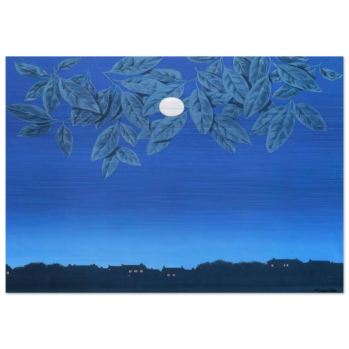 THE BLANK PAGE 1967 - Rene Magritte Brushed Aluminum Print - 70x100 cm / 28x40 inches | Rene Magritte Aluminum Print | Rene Magritte Prints