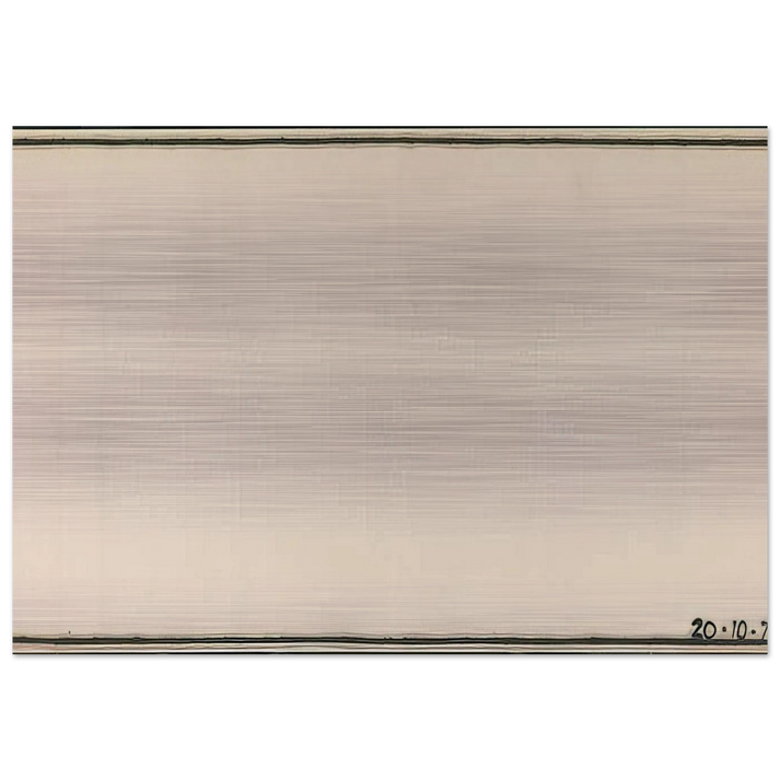 Mr Paranoia VII 20.10.72 No. 106 - 1972 - Bob Law Brushed Aluminum Print - 70x100 cm / 28x40 inches | Bob Law Aluminum Print | Bob Law Prints