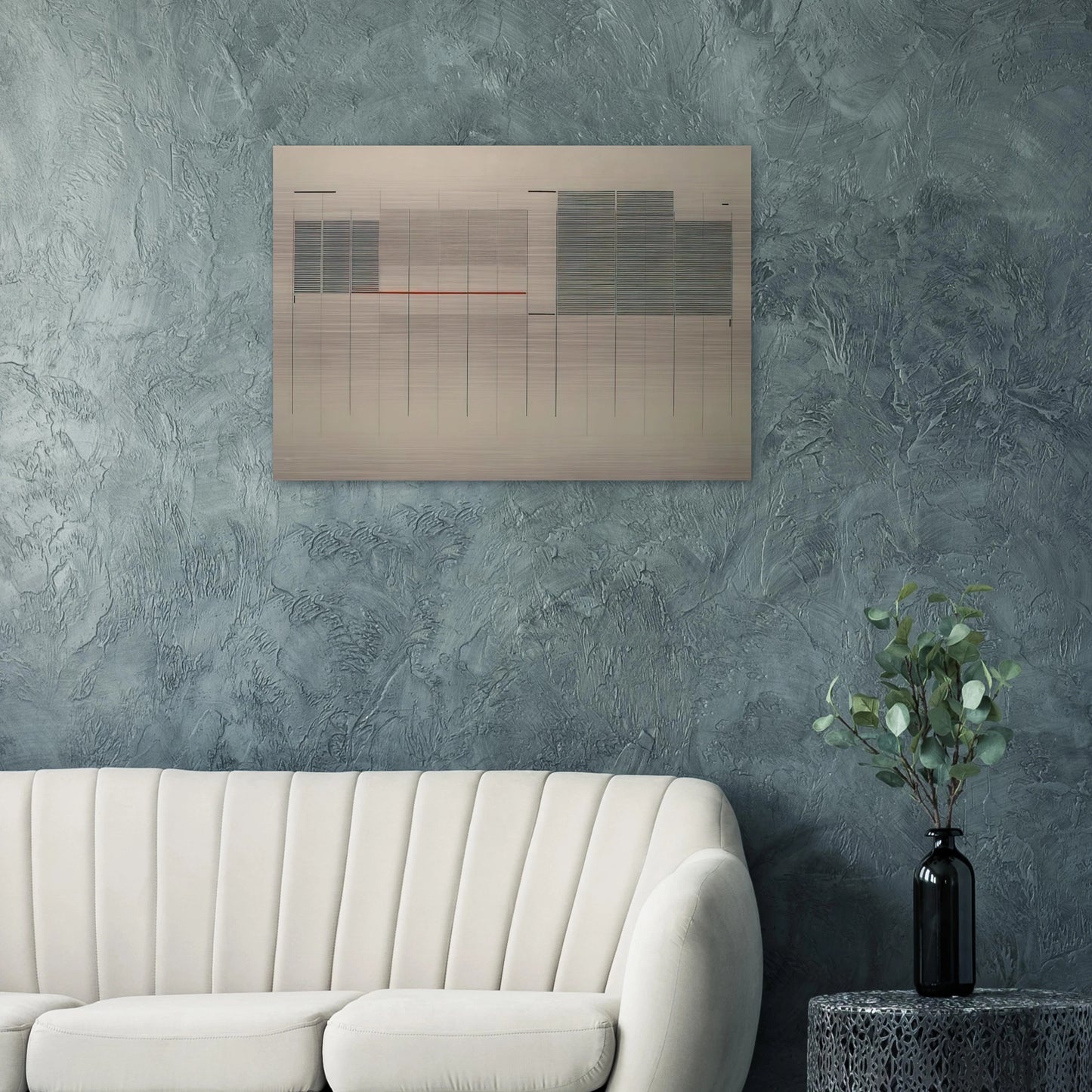 Acrilico no. 13 - 1976 - Bice Lazzari Brushed Aluminum Print - 70x100 cm / 28x40 inches | Bice Lazzari Aluminum Print | Bice Lazzari Prints