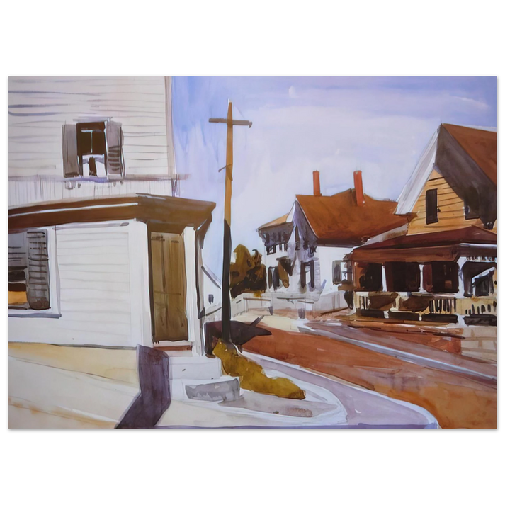 Edward Hopper - Street Corner Fine Art Poster
