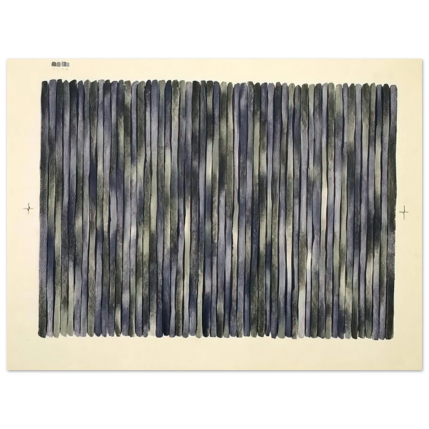 Gene Davis - Adam's Rib - 1980 Fine Art Poster - Default Title