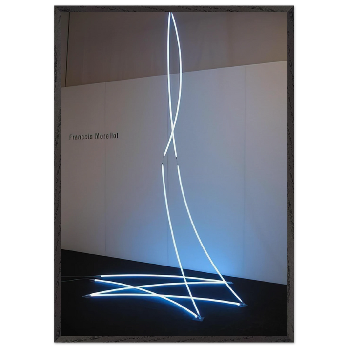 Lamentable Despicable - 2008 - Francois Morellet 70x100 cm / 28x40 inches Framed Art Print – Black Wooden Frame