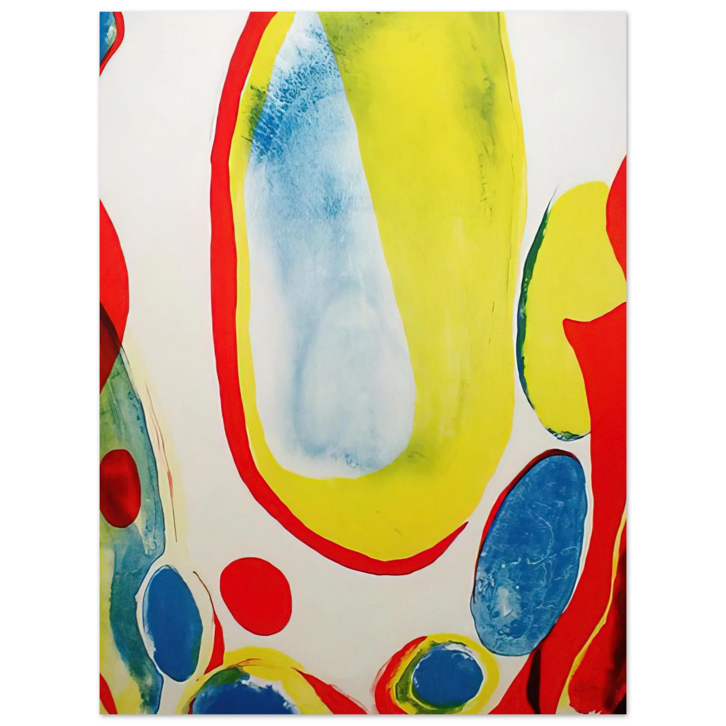 Alice Baber - Red, Yellow and Blue Fine Art Poster - Default Title