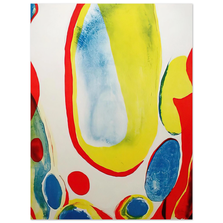Alice Baber - Red, Yellow and Blue 75x100 cm / 30x40inches Fine Art Poster