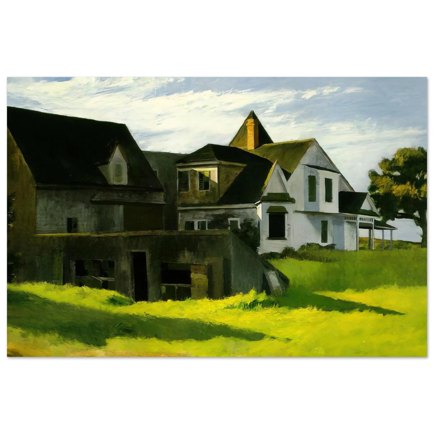Edward Hopper - Cape Cod Afternoon Fine Art Poster - 75x100 cm / 30x40 inches