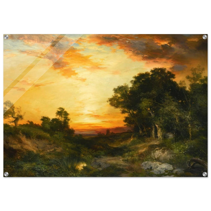 Sunset, Amagansett - Thomas Moran Acrylic Print - 70x100 cm / 28x40″ inches