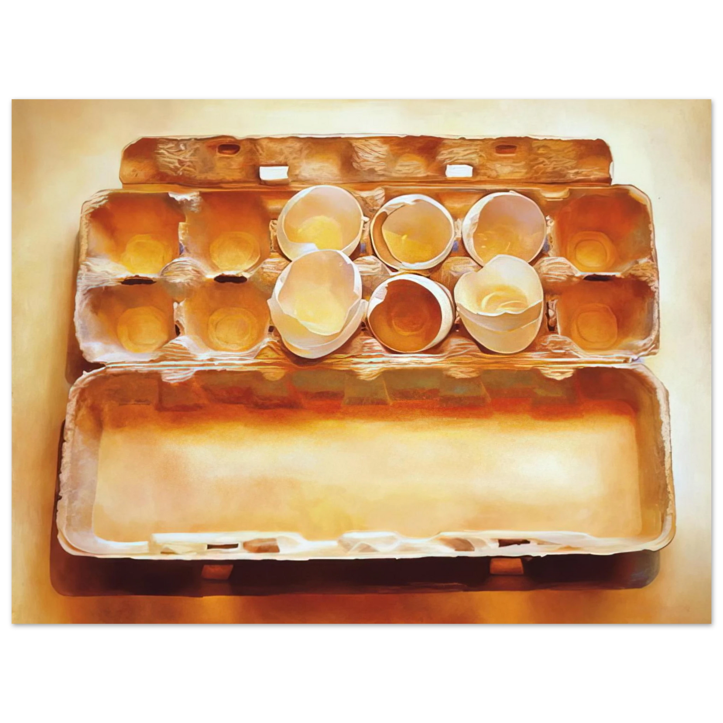 Mary Pratt - Eggs in an Egg Crate - 1975 Fine Art Poster - Default Title