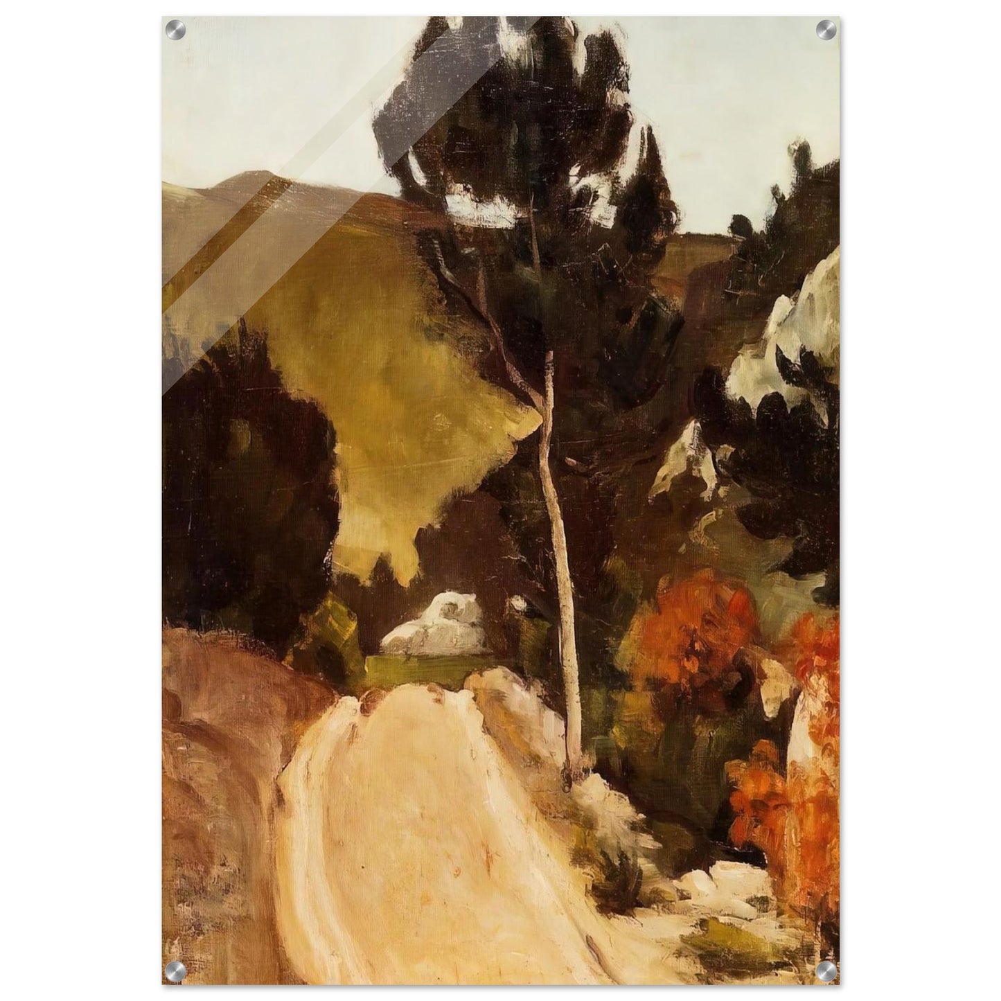 Road in Provence - Paul Cézanne Acrylic Print - 70x100 cm / 28x40″ inches