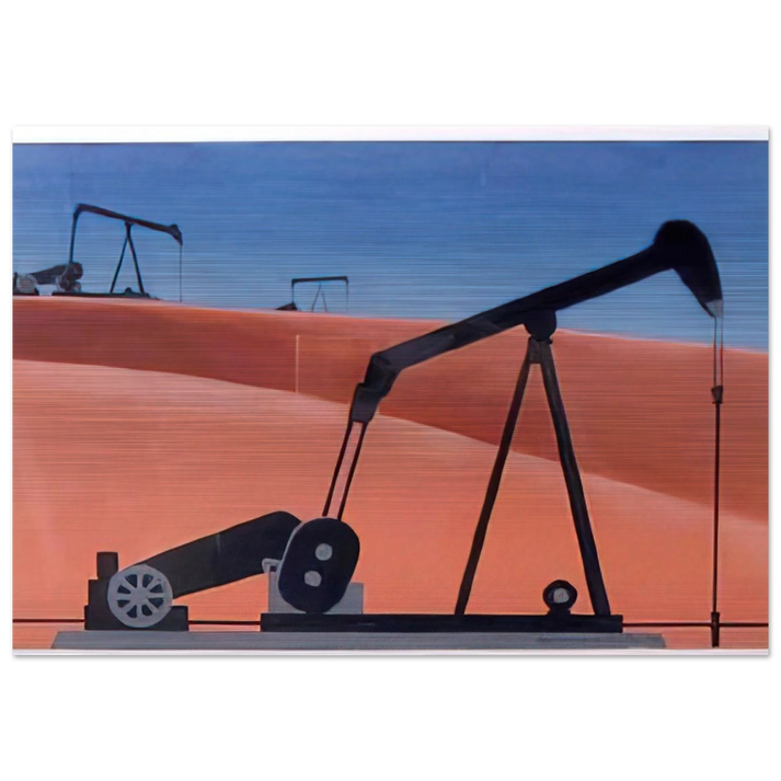 Oil Well - 1979 - Clarence Holbrook Carter Brushed Aluminum Print - 70x100 cm / 28x40 inches | Clarence Holbrook Carter Aluminum Print | Clarence Holbrook Carter Prints