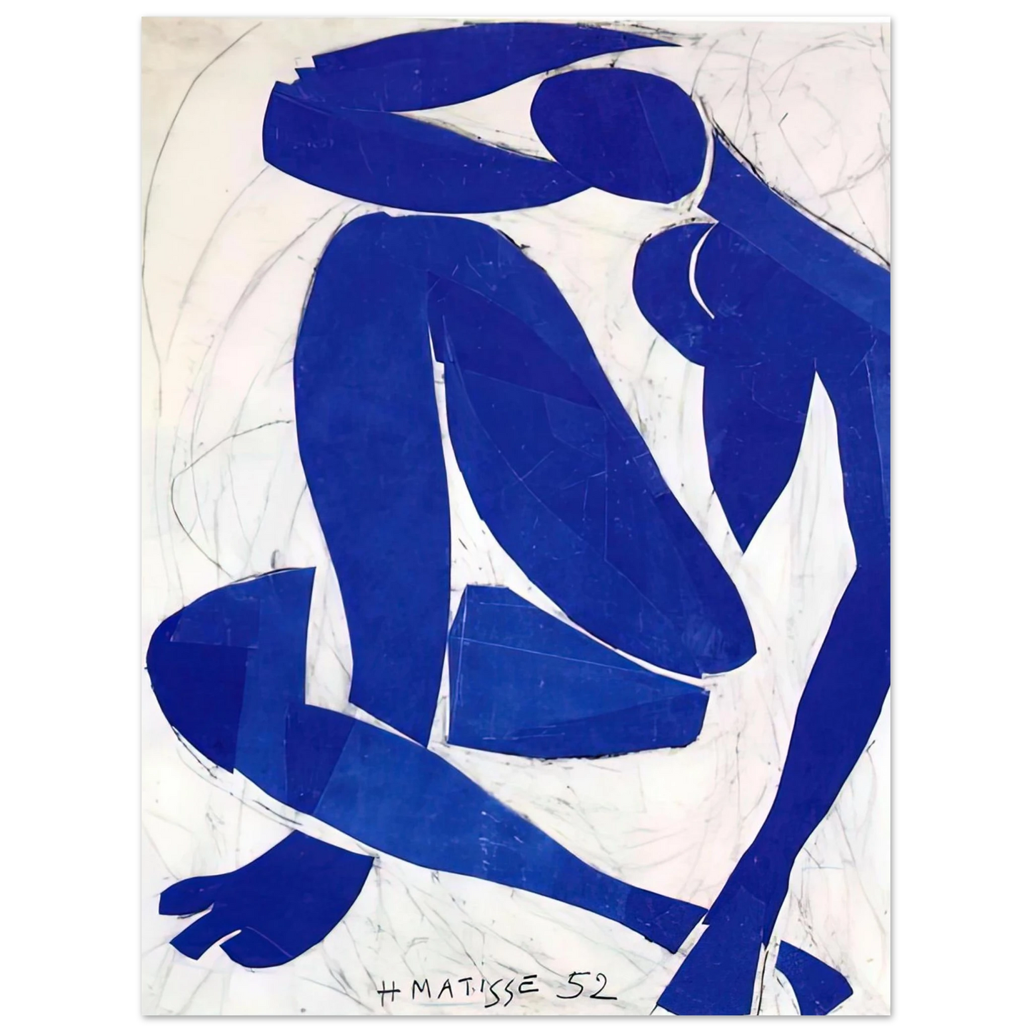 Henri Matisse - BLUE NUDE IV 1952 Fine Art Poster - Default Title