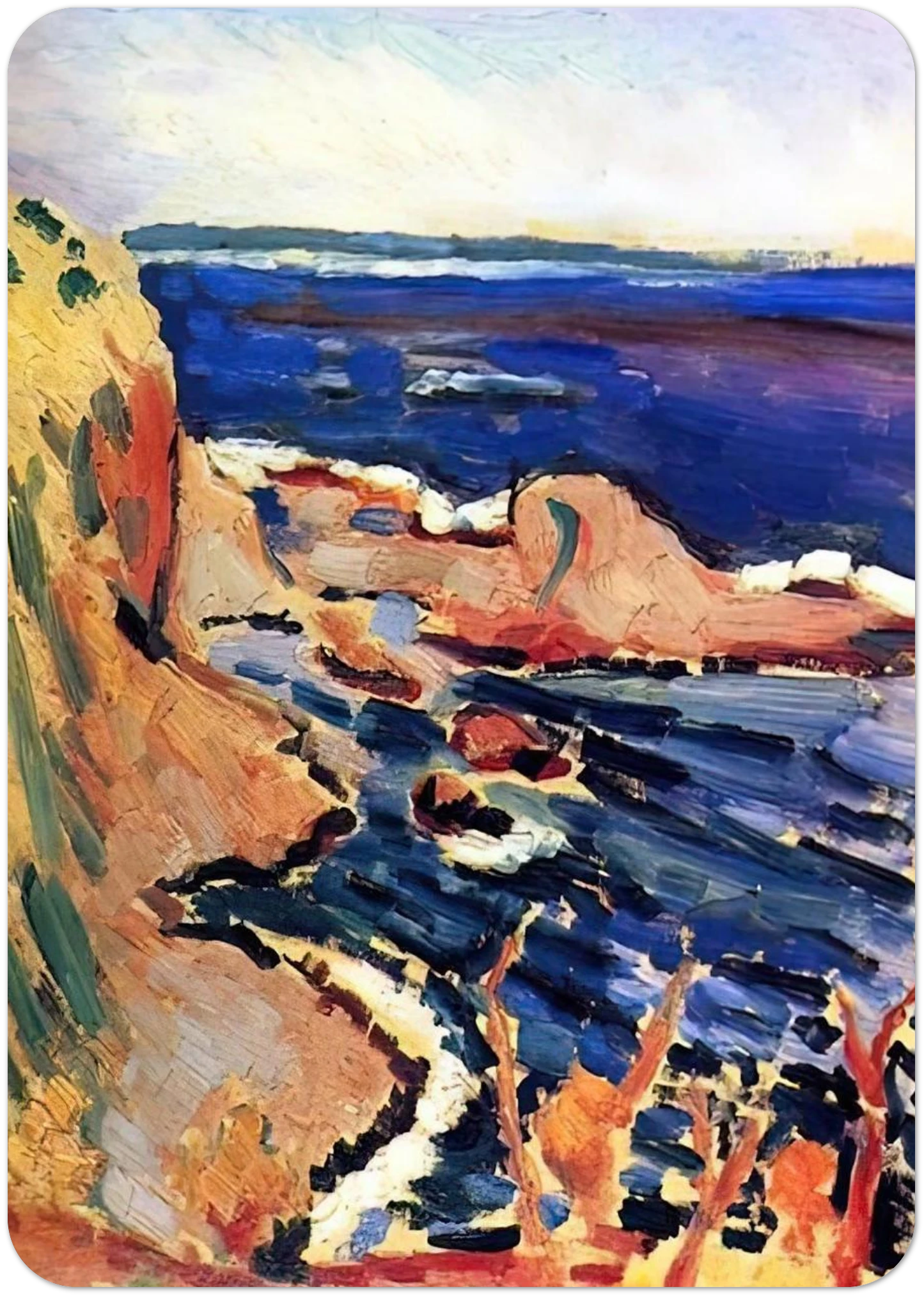 LA MOULADE 1905 By Henri Matisse Pack of 10 Post Cards | Henri Matisse Post Cards | A6 (10.5 x 14.8 cm) - 4.1 x 5.8 inches