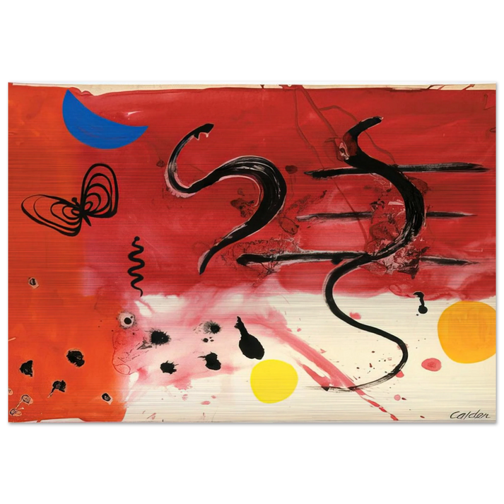 UNTITLED 1953 - Alexander Calder Brushed Aluminum Print - 70x100 cm / 28x40 inches | Alexander Calder Aluminum Print | Alexander Calder Prints