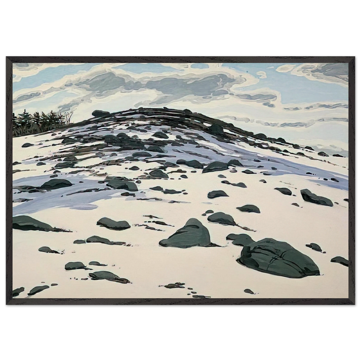 Shadow on Frankfort Barren - 1982 - Neil Welliver 70x100 cm / 28x40 inches Framed Art Print – Black Wooden Frame