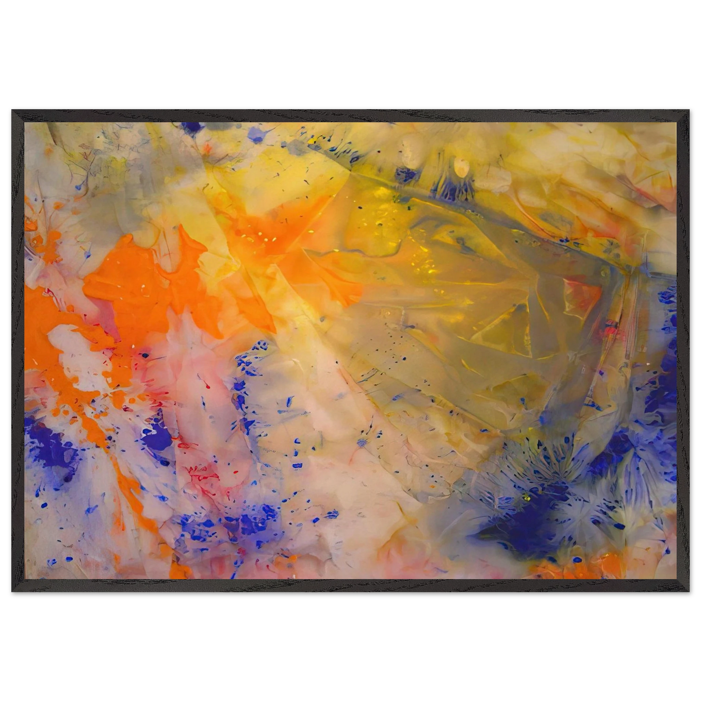 A Spring Thaw - Sam Gilliam 70x100 cm / 28x40 inches Framed Art Print – Black Wooden Frame
