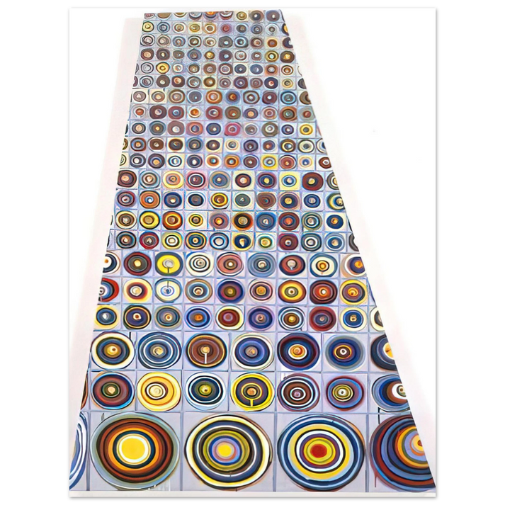 Jennifer Bartlett - Diminishing Circles - 2001 75x100 cm / 30x40inches Fine Art Poster