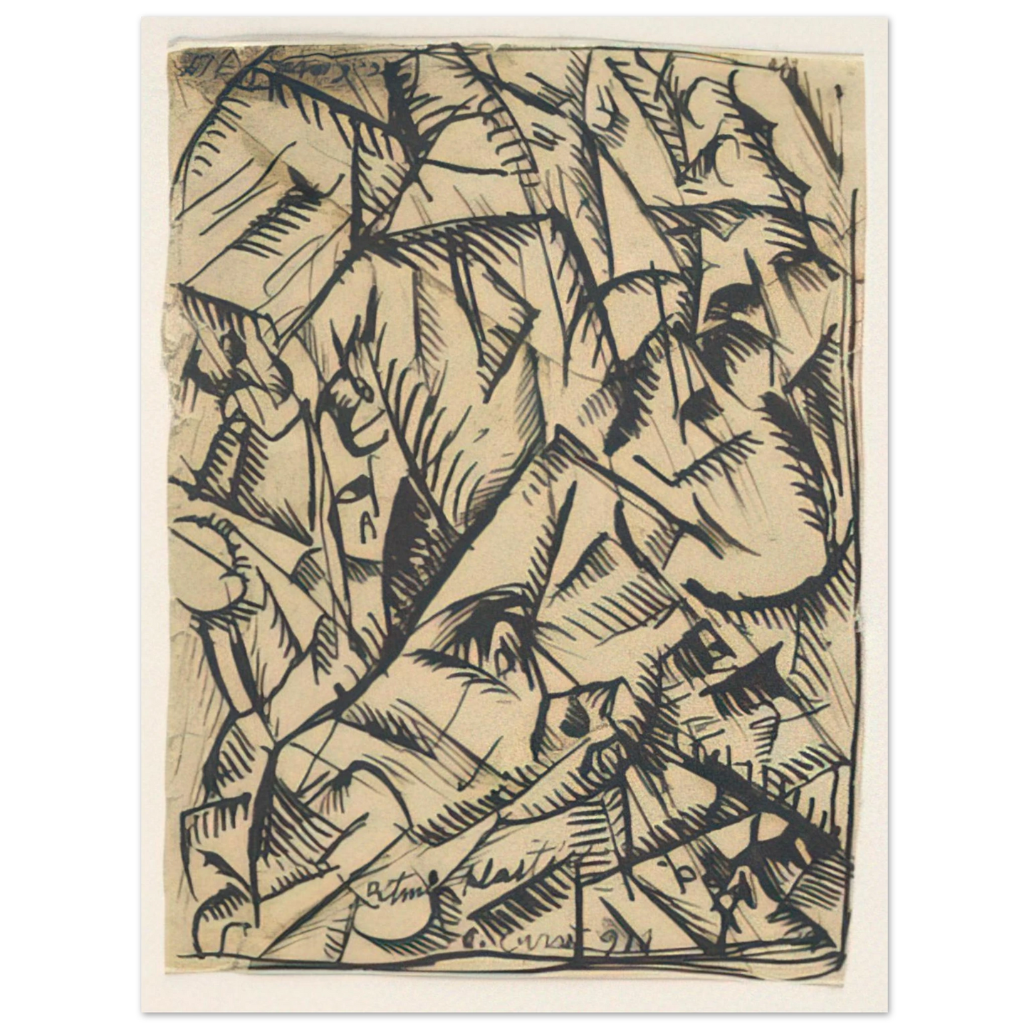 Carlo Carra - RITMI PLASTICI 1911 Fine Art Poster - Default Title