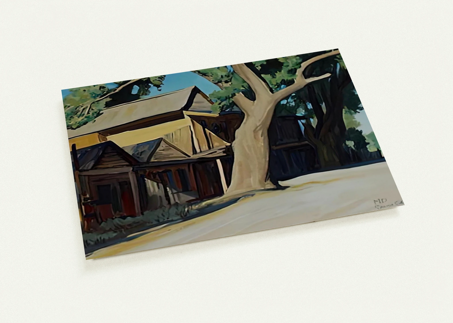 OLD CHINATOWN CARSON CITY NEVADA 1937 By Maynard Dixon Pack of 10 Post Cards | Maynard Dixon Post Cards | A6 (10.5 x 14.8 cm) - 4.1 x 5.8 inches