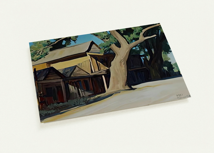 OLD CHINATOWN CARSON CITY NEVADA 1937 By Maynard Dixon Pack of 10 Post Cards | Maynard Dixon Post Cards | A6 (10.5 x 14.8 cm) - 4.1 x 5.8 inches