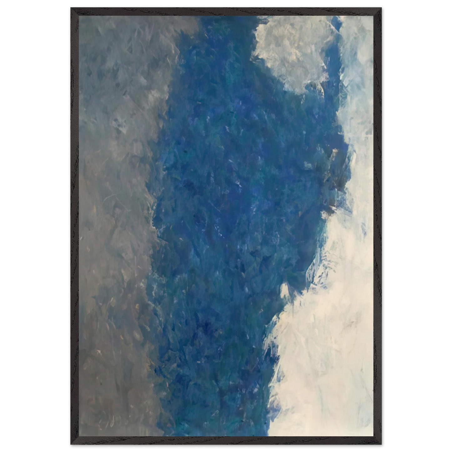 Delphic Shibboleth - 1959 - Theodoros Stamos 70x100 cm / 28x40 inches Framed Art Print – Black Wooden Frame