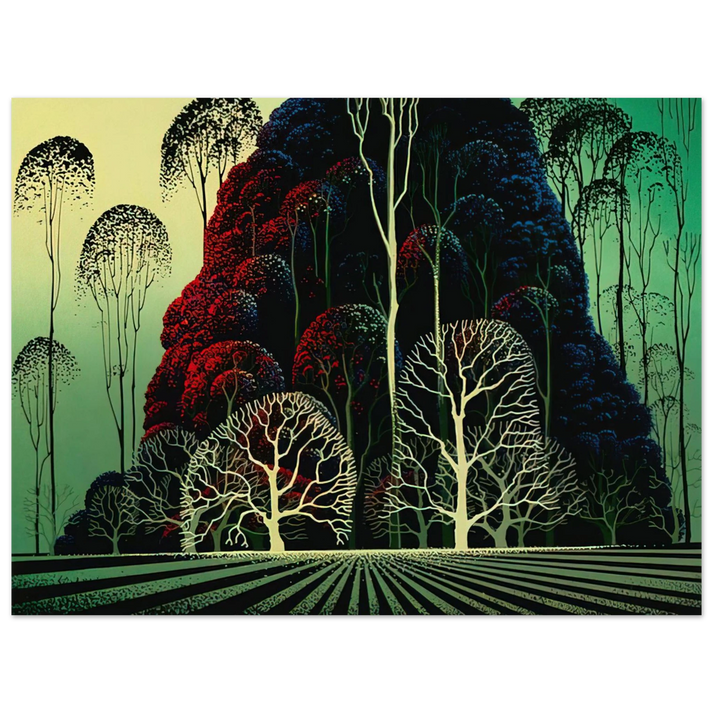 Eyvind Earle - Eucalyptus Forest 75x100 cm / 30x40inches Fine Art Poster
