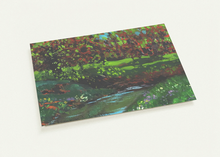 Green Pool - Post-Impressionism By Frank Johnston Pack of 10 Post Cards | Frank Johnston Post Cards | A6 (10.5 x 14.8 cm) - 4.1 x 5.8 inches