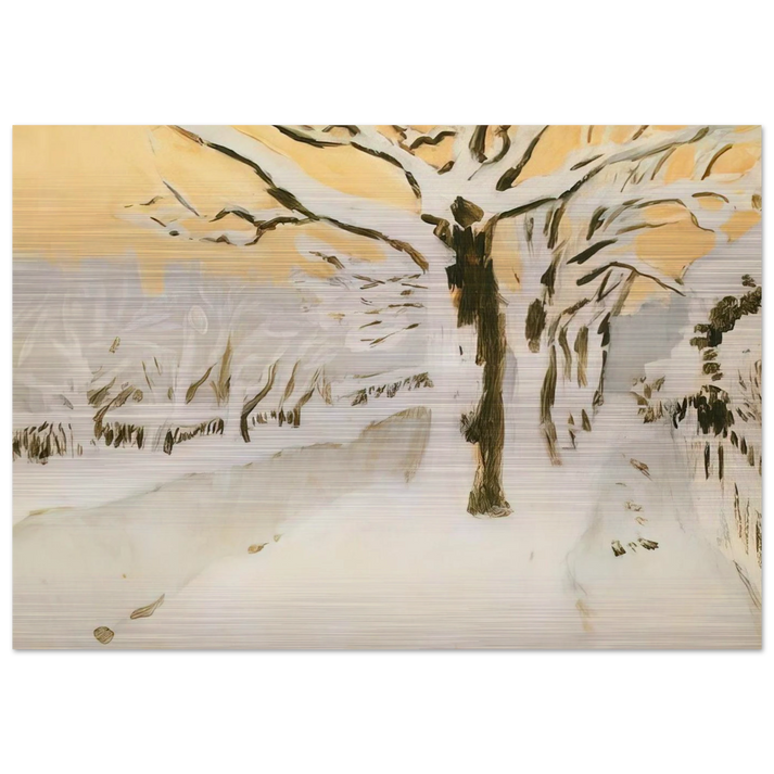 LATE AFTERNOON SNOW 1972 - Fairfield Porter Brushed Aluminum Print - 70x100 cm / 28x40 inches | Fairfield Porter Aluminum Print | Fairfield Porter Prints