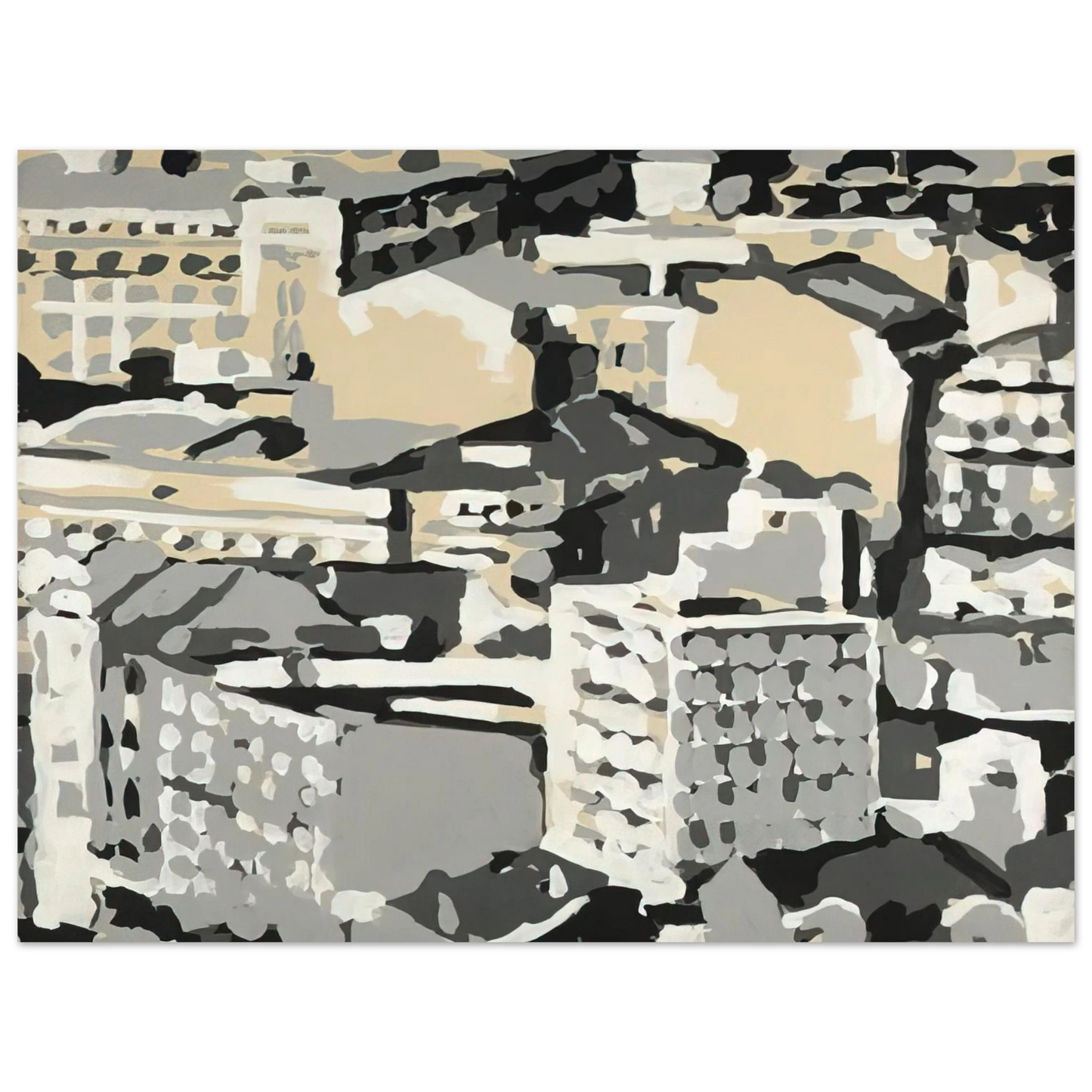 Gerhard Richter - TOWNSCAPE 1969 0 Fine Art Poster - Default Title