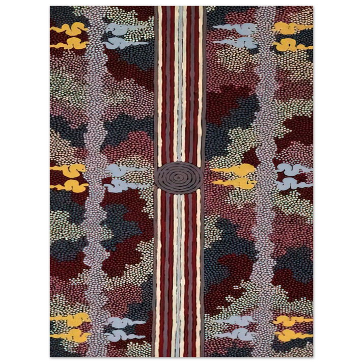 Clifford Possum Tjapaltjarri - Corkwood Dreaming - 1996 75x100 cm / 30x40inches Fine Art Poster