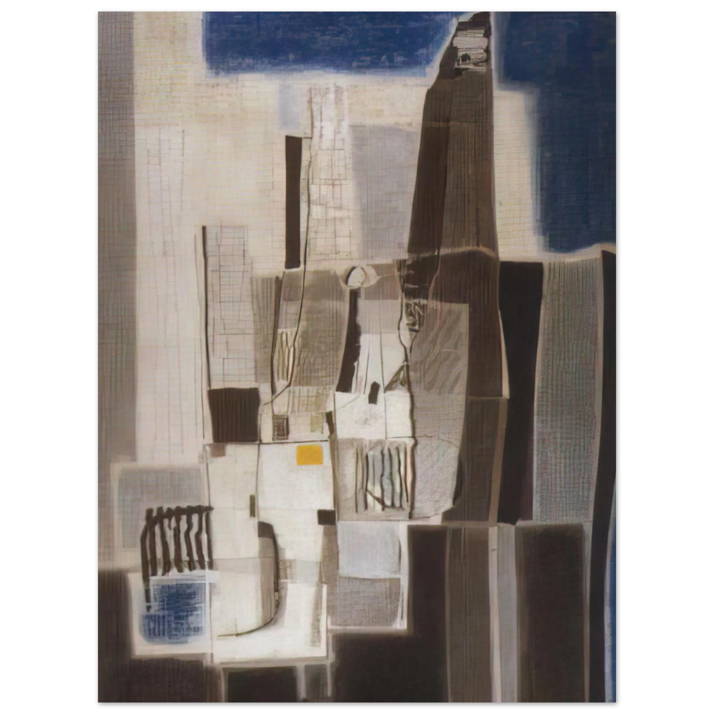 Bice Lazzari - Architettura 1 - Art Informel Fine Art Poster - Default Title